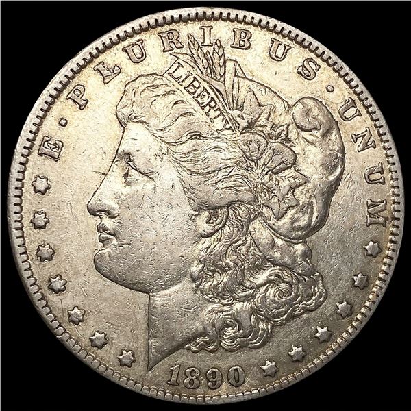 1890-CC Morgan Silver Dollar NEARLY UNCIRCULATED