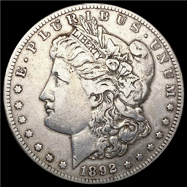 1892-CC Morgan Silver Dollar ABOUT UNCIRCULATED