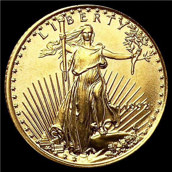 1992 1/10oz Gold $5 Eagle SUPERB GEM BU