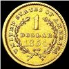 Image 2 : 1854 Rare Gold Dollar CLOSE UNCIRCULATED
