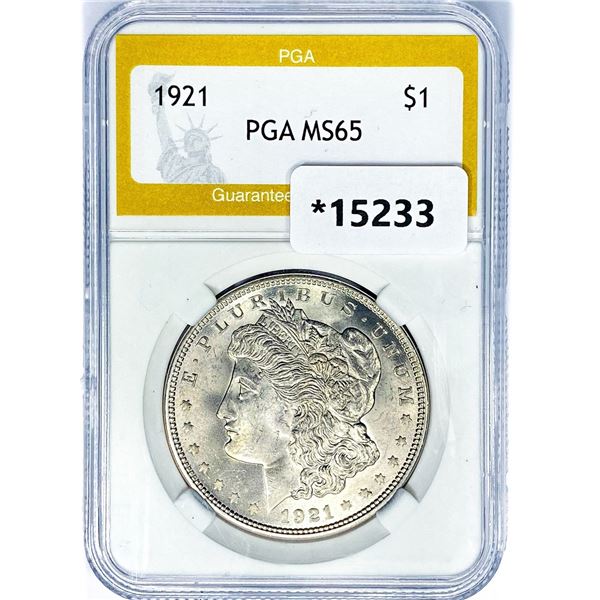 1921 Morgan Silver Dollar PGA MS65