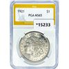 Image 1 : 1921 Morgan Silver Dollar PGA MS65