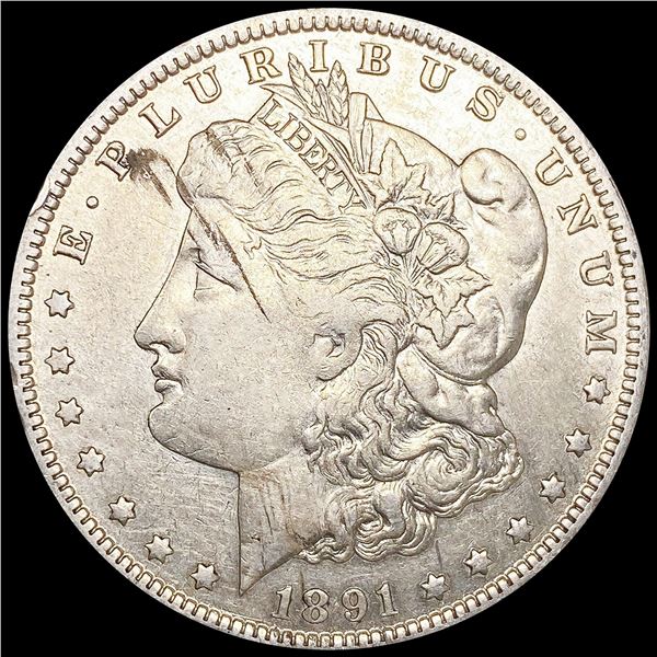 1891-O Morgan Silver Dollar ABOUT UNCIRCULATED