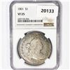 Image 1 : 1801 Draped Bust Dollar NGC VF25