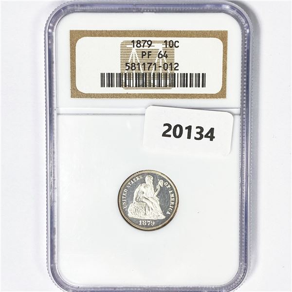 1879 Seated Liberty Dime NGC PF64