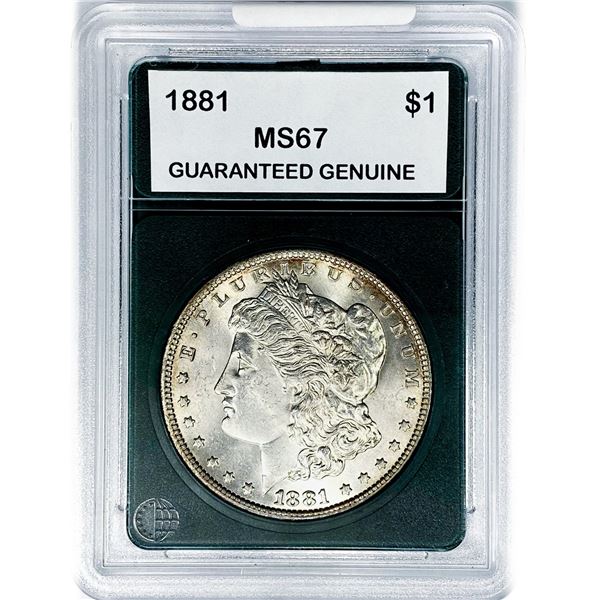 1881 Morgan Silver Dollar GG MS67