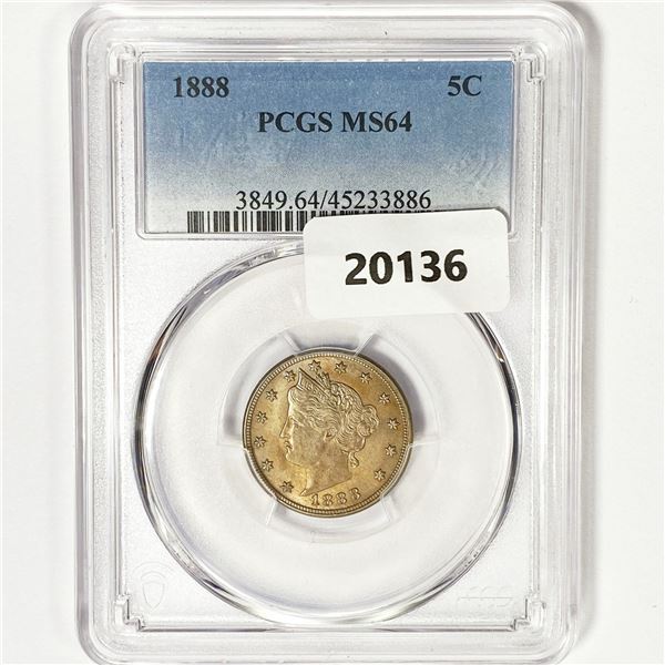 1888 Liberty Victory Nickel PCGS MS64