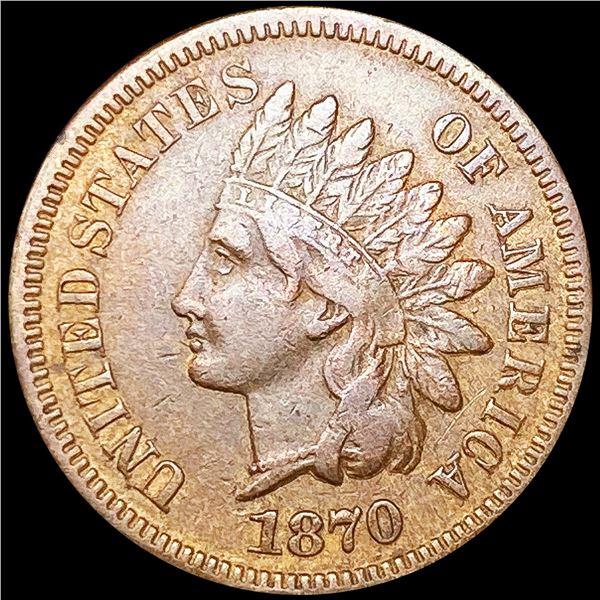 1870 Indian Head Cent CLOSE UNCIRCULATED