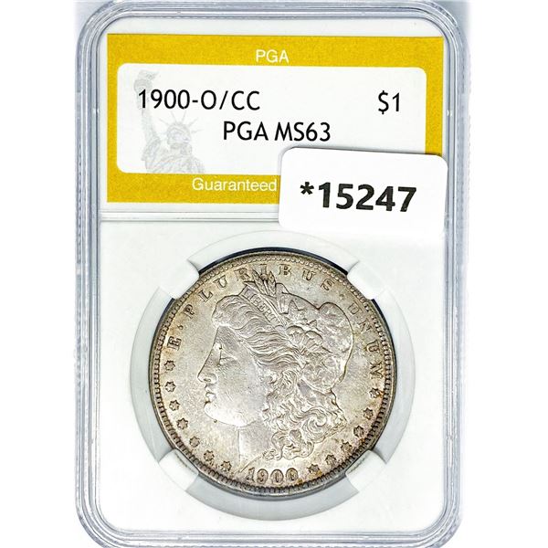 1900-O/CC Morgan Silver Dollar PGA MS63