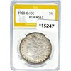 Image 1 : 1900-O/CC Morgan Silver Dollar PGA MS63