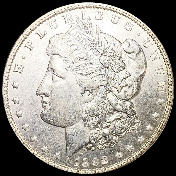 1892 Morgan Silver Dollar CLOSE UNCIRCULATED