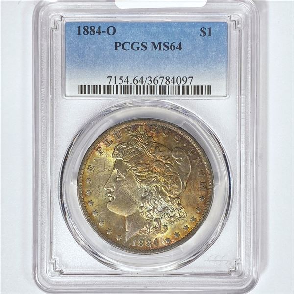 1884-O Morgan Silver Dollar PCGS MS64
