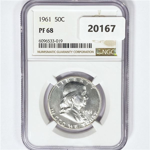 1961 Franklin Half Dollar NGC PF68