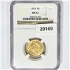Image 1 : 1893 $5 Gold Half Eagle NGC MS62