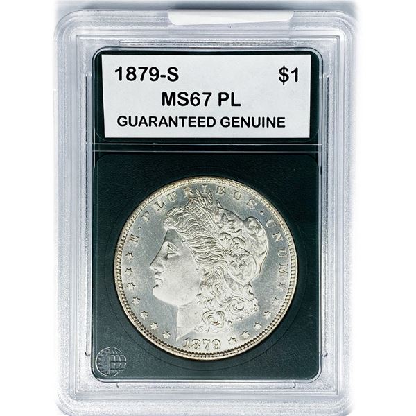 1879-S Morgan Silver Dollar GG MS67 PL