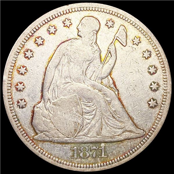 1871 Seated Liberty Dollar LIGHTLY CIRCULATED