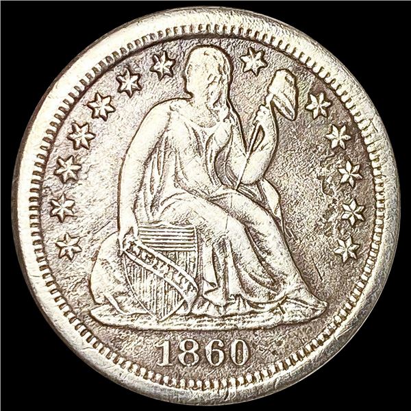 1860-S Seated Liberty Dime UNCIRCULATED