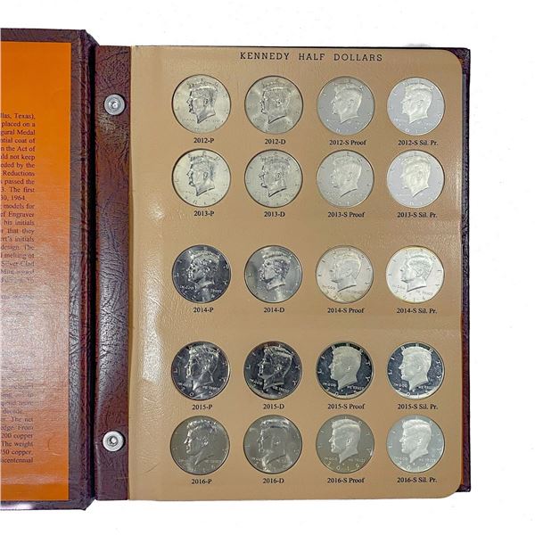 2012-2022 Kennedy Half Dollar Book (38 Coins)