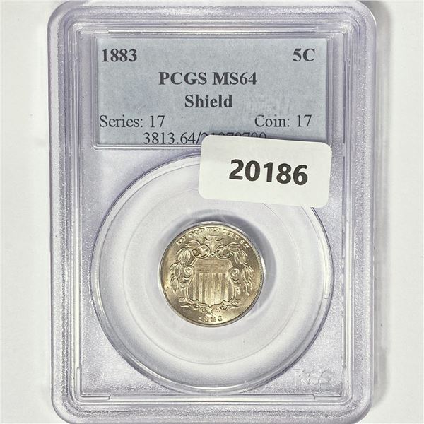 1883 Shield Nickel PCGS MS64