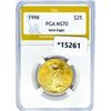 1998 $25 1/2oz American Gold Eagle PGA MS70