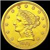 1861 $2.50 Gold Quarter Eagle UNCIRCULATED
