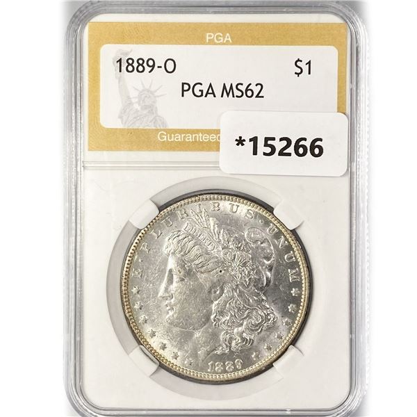 1889-O Morgan Silver Dollar PGA MS62
