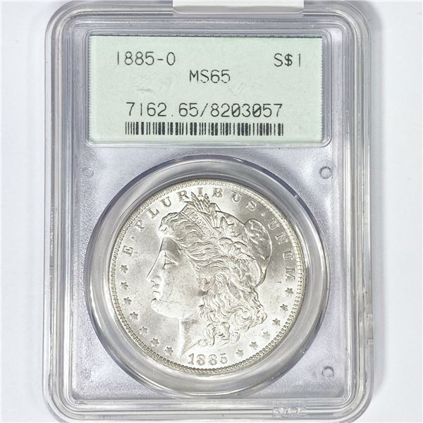 1885-O Morgan Silver Dollar PCGS MS65