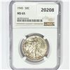 Image 1 : 1945 Walking Liberty Half Dollar NGC MS65
