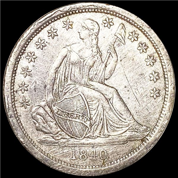 1840 Seated Liberty Dime CLOSE UNCIRCULATED