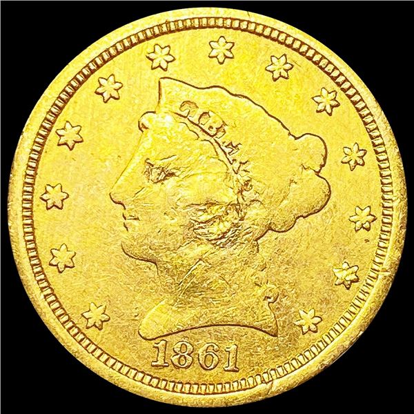 1861 $2.50 Gold Quarter Eagle NICE CIRCULATED
