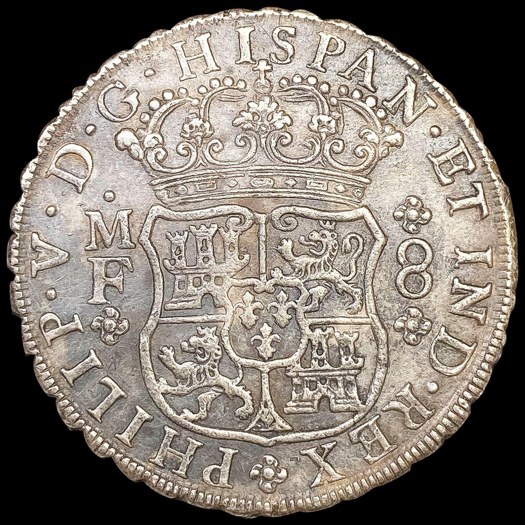 1741 1741 Mexico Silver 8 Reales ABOUT UNCIRCULATED