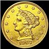 Image 1 : 1907 $2.50 Gold Quarter Eagle UNCIRCULATED