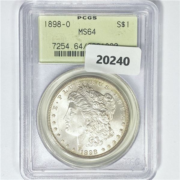 1898-O Morgan Silver Dollar PCGS MS64