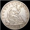 Image 1 : 1853 Arws & Rays Seated Liberty Half LIGHT CIRC