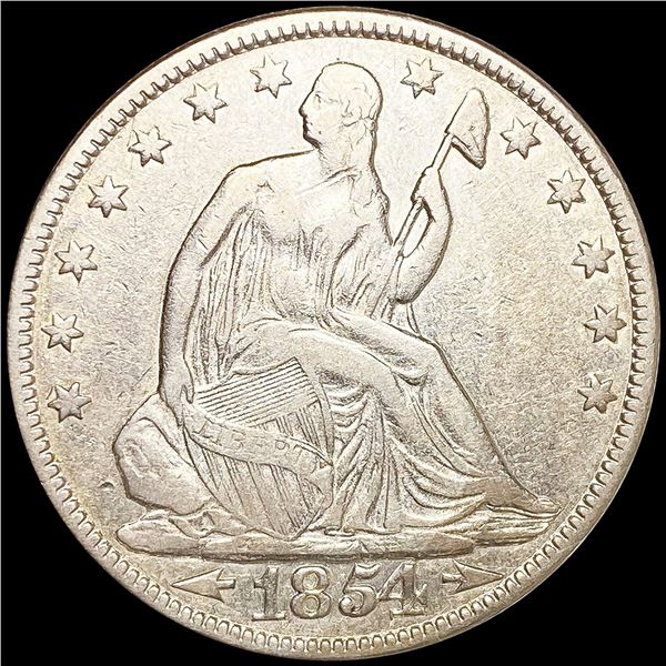 1854 Seated Liberty Half Dollar NICE CIRCULATED