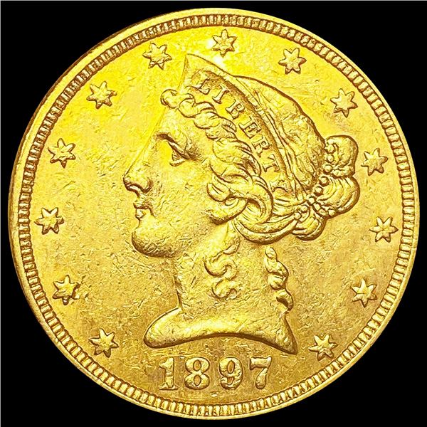 1897 $5 Gold Half Eagle UNCIRCULATED