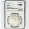 Image 1 : 1880-S Morgan Silver Dollar NGC MS64
