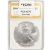 1999 American Silver Eagle PGA MS70