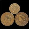 (3) Misc Cents (1835, 1836, 1851) NICE CIRCULAT