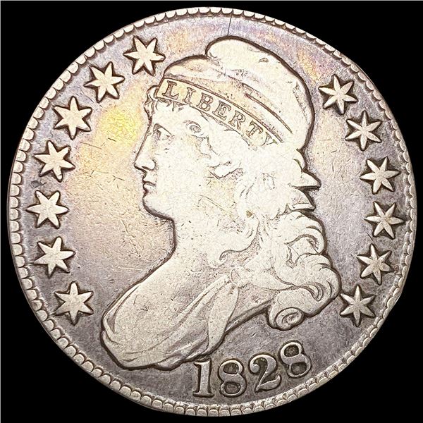 1828 Capped Bust Half Dollar NICE CIRCULATED