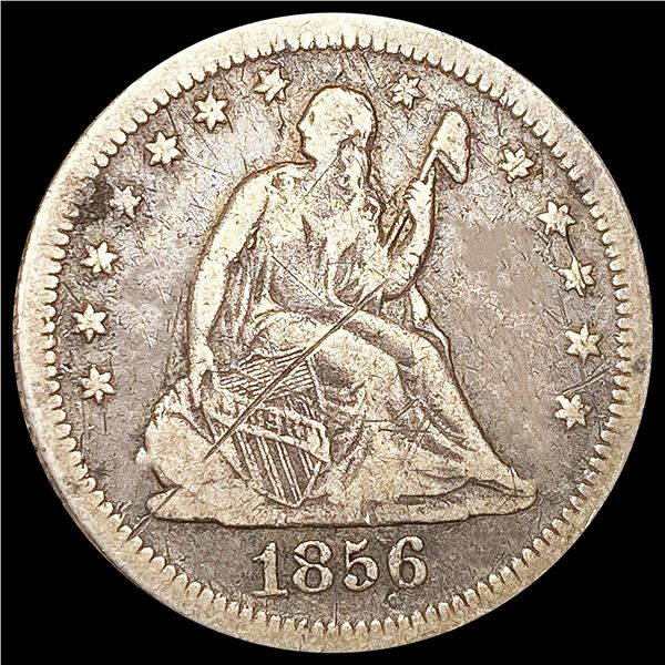 1856-O Seated Liberty Quarter NICE CIRCULATED