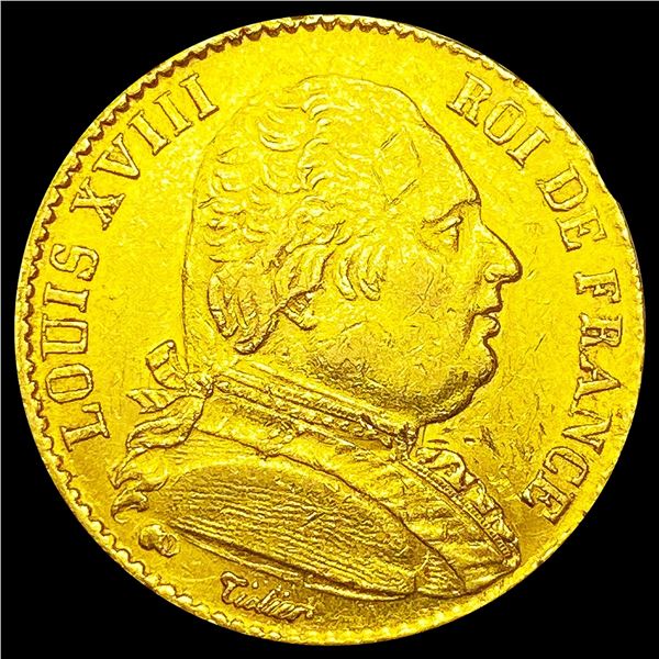 1815 France .1867oz Gold 20 Francs UNCIRCULATED
