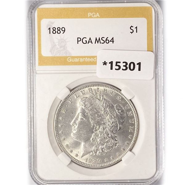 1889 Morgan Silver Dollar PGA MS64