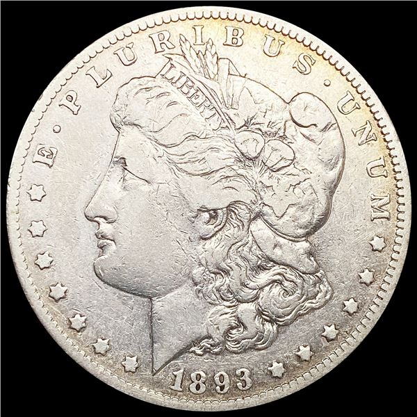 1893-CC Morgan Silver Dollar LIGHTLY CIRCULATED