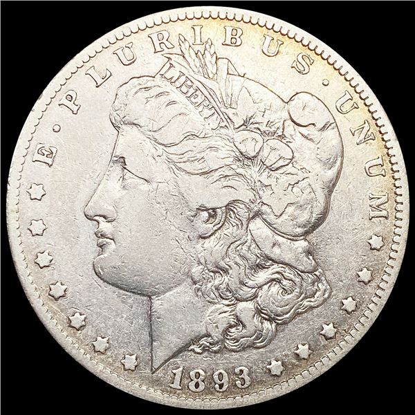 1893-CC Morgan Silver Dollar LIGHTLY CIRCULATED