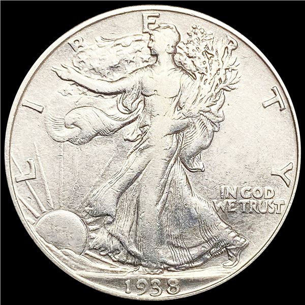 1938-D Walking Liberty Half Dollar NEARLY UNC