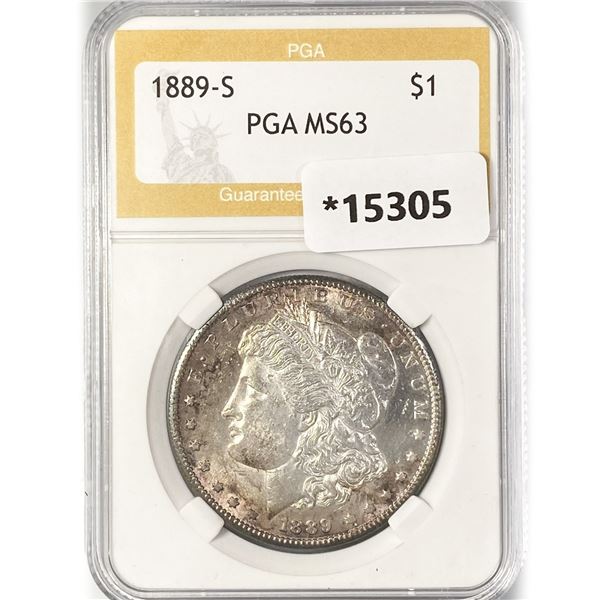 1889 Morgan Silver Dollar PGA MS63