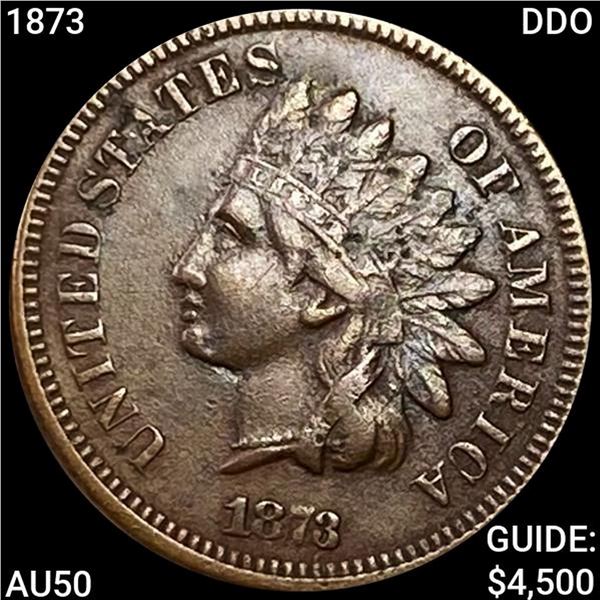 1873 DDO Indian Head Cent HIGH GRADE