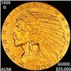 1909-O $5 Gold Half Eagle CHOICE AU