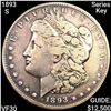 1893-S Series Key Morgan Silver Dollar LIGHT CIRC